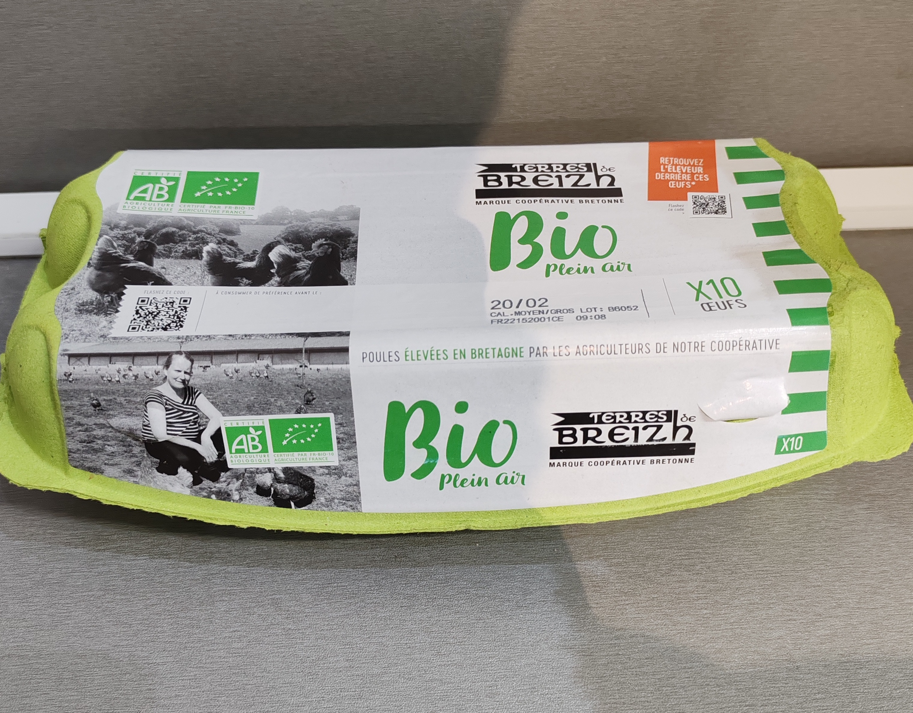 10 oeufs bio bzh plein air